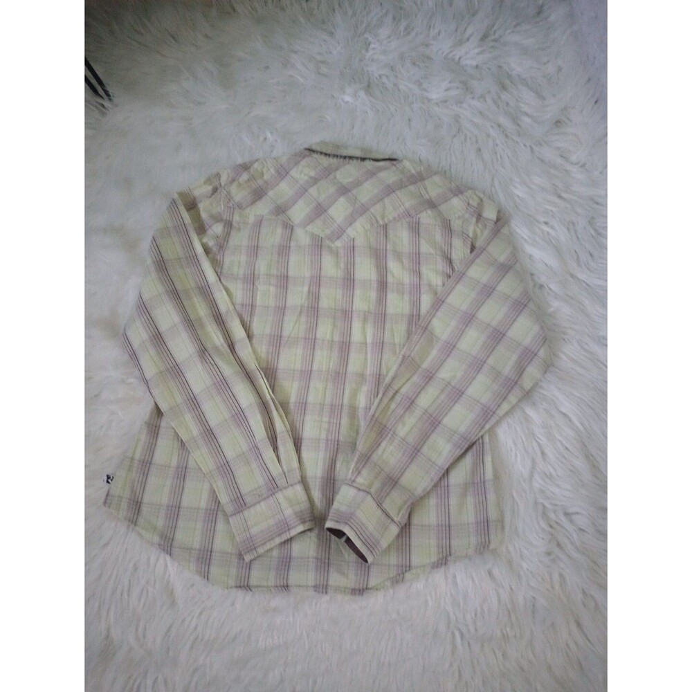 Vintage Rockies Women's Western shirt Red Plaid Size M Button Up Long Sleeve - Picture 9 of 9